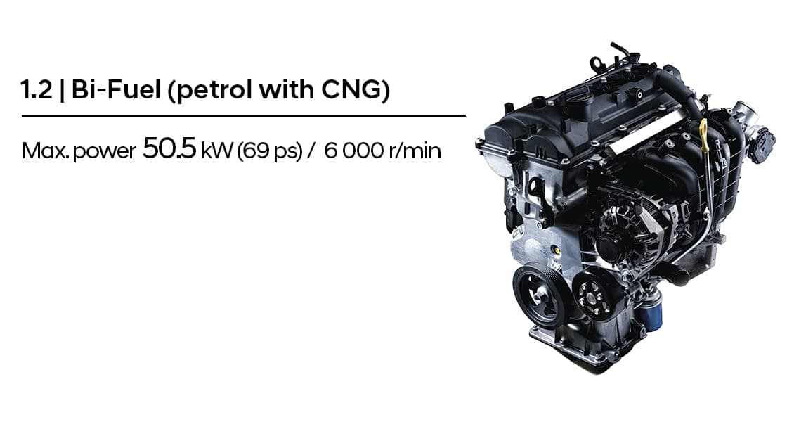 1.2L Bi-Fuel (Petrol with CNG)