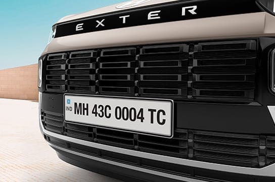 Black radiator grille