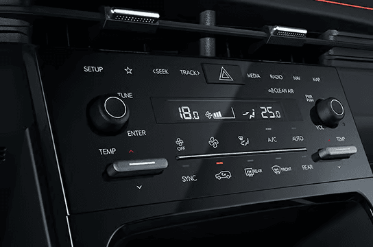 Dual zone automatic temperature control (DATC) with touch control