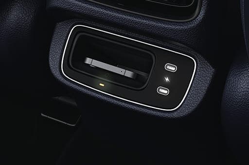 1st and 2nd row wireless charger (1st in segment)